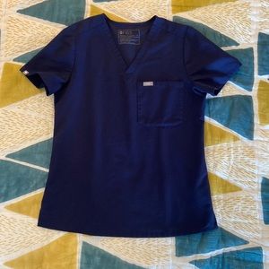 Women's Navy Catarina™ - One-Pocket Scrub Top - S / Navy